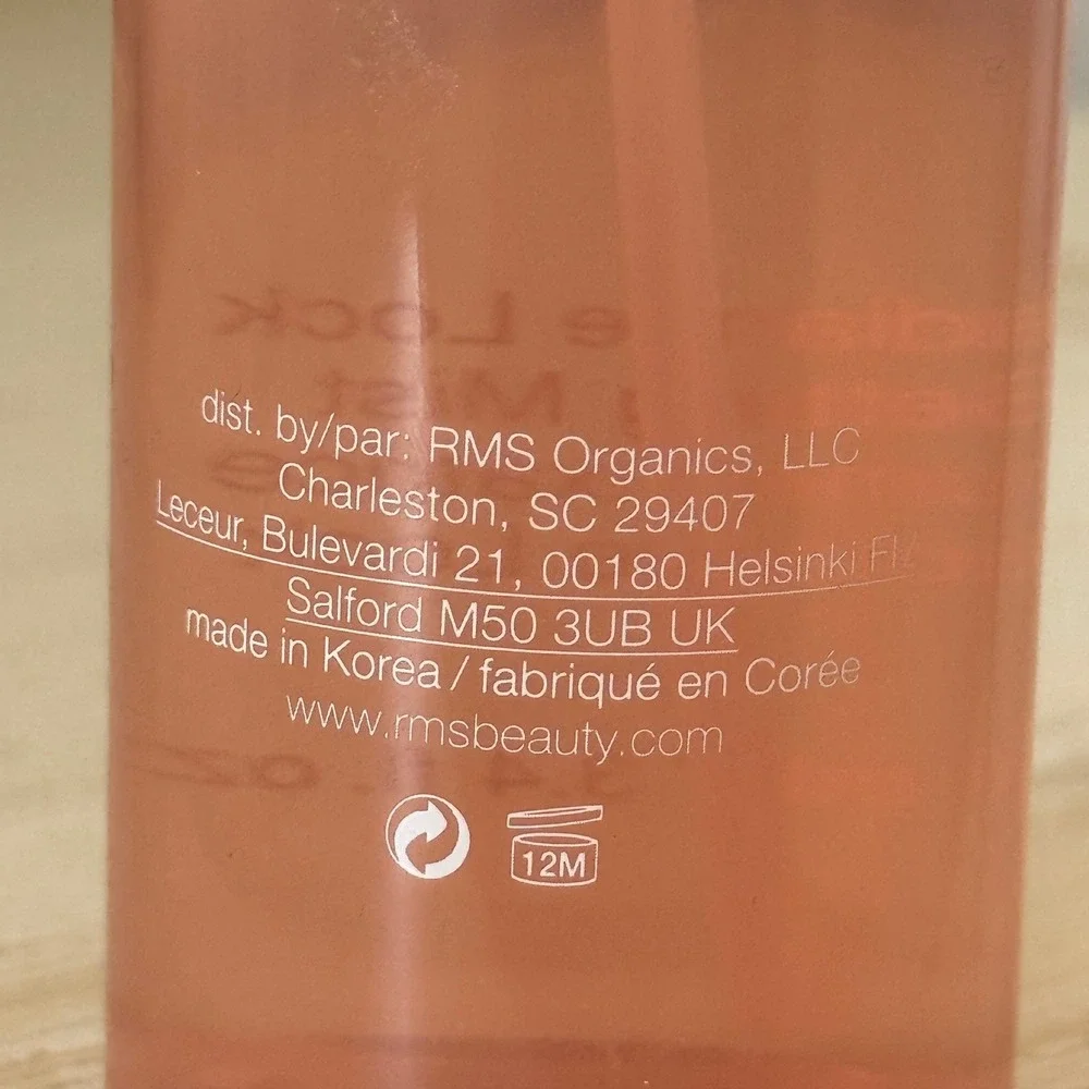 RMS Beauty Radiance Lock Setting Mist 100mL 3.4oz Pink Dewy Finish Spray